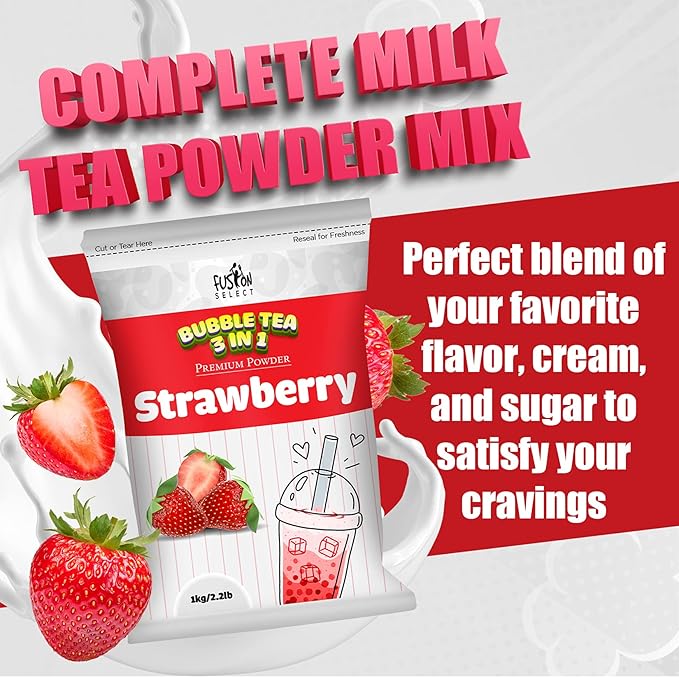 Fusion Select 2.2lb Tea Powder Mango Flavored-3-in-1 Drink Powder with Cream &amp Sugar - Instant Pre-Mixed Beverage for Hot or Cold Blends or Yummy Frappes (Mango)