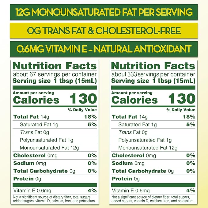 HELIXENOS High Oleic Sunflower Oil – Refined Deodorized &amp Winterized Non-GMO Gluten-Free Heart-Healthy Cooking Oil for Frying Baking Salad Dressing &amp Skincare (169 Fl Oz x3)
