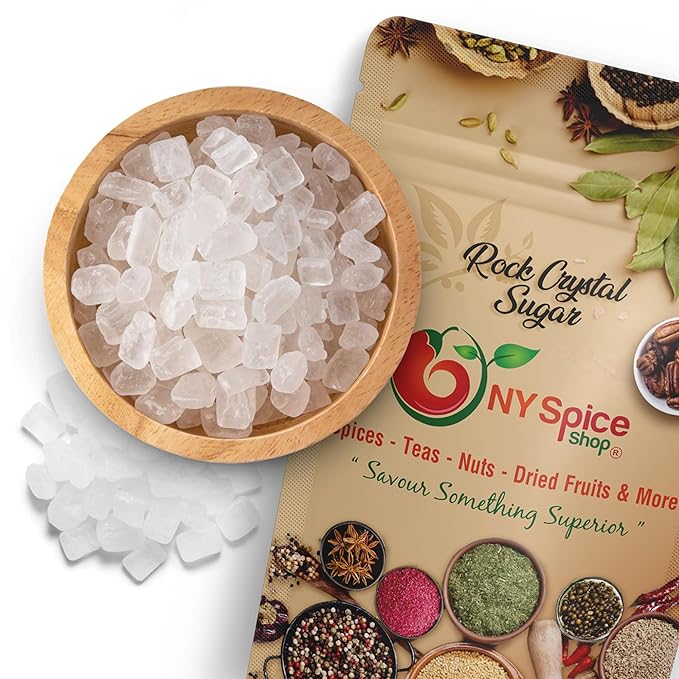 NY SPICE SHOP Rock Sugar – 5 Pound Bag Rock Candy Crystals – Sugar Rocks Whole Crystals – Rock Candy – Rock Sugar for Tea Cakes