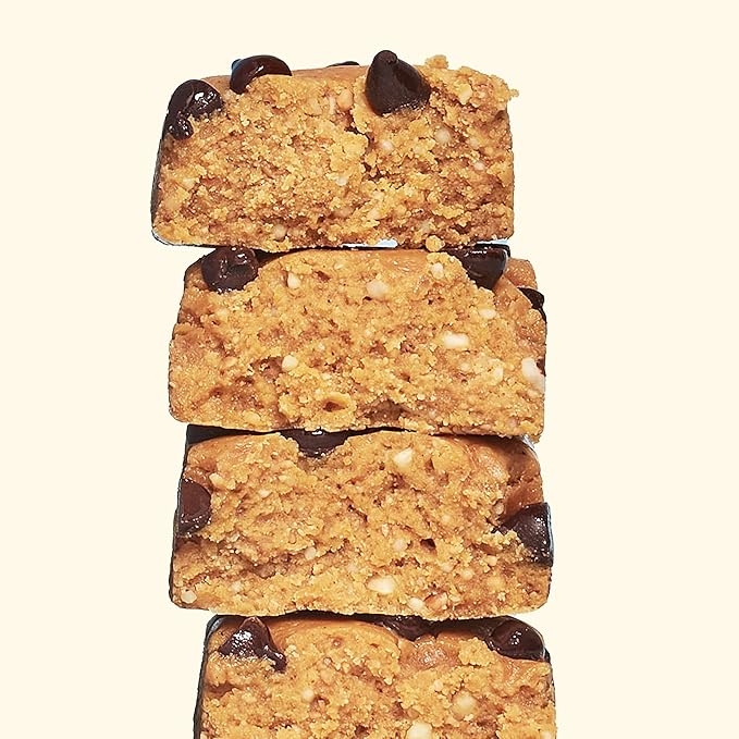 Perfect Bar Protein Bars Chocolate Chip Cookie Dough Gluten Free Made with Organic Honey Peanut Butter Cookie Dough Texture Refrigerated 2.2 Oz Bars 24 Count