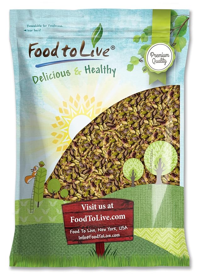 Dry Roasted Pistachio Halves and Pieces 8 Pounds – Unsalted. No Shell. Keto and Paleo Friendly Snack. Great for Salads Cooking Baking. Packed with Protein Fiber Healthy Fats. Kosher. Vegan. Nuts