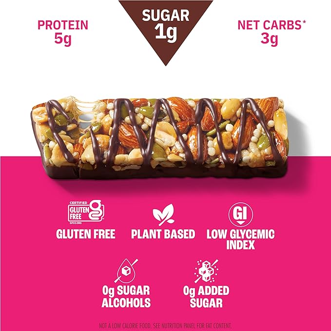 Munk Pack Nut &amp Seed Bars Sea Salt Dark Chocolate Prebiotic Probiotic GLP-1 Snack Gut Friendly 5g Fiber 5g Plant Protein Gluten Free Keto No Sugar Alcohols 3g Net Carb 12 Count