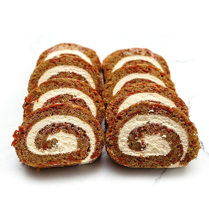 CrumbleCrate Carrot Cake Roulade DIY Baking Kit for Adults | Gourmet Cake Making Set | Pre-Measured Ingredients &amp Baking Tools Included