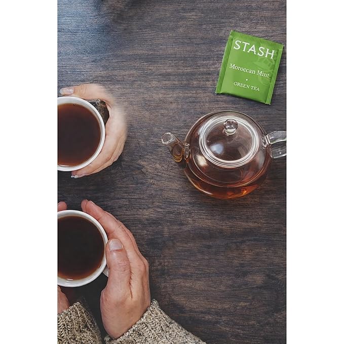 Stash Tea Variety Pack 180 Tea Bags – 6 Flavor Sampler (Herbal Black &amp Green) Non-GMO Verified.