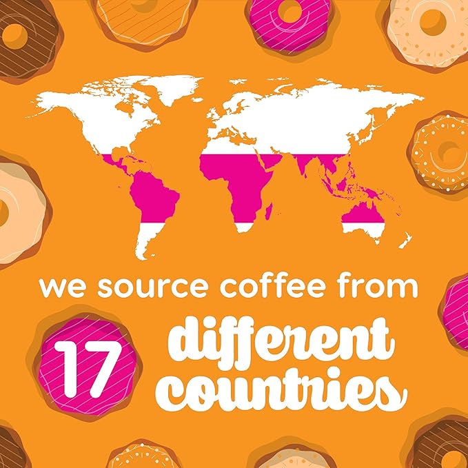 Donut Café - Coffee Gourmet Pods Colombian Blend Medium Roast – Non-GMO Gluten Free – Compatible with Keurig K Cup Brewers – Smooth &amp Delicious – 80 Count