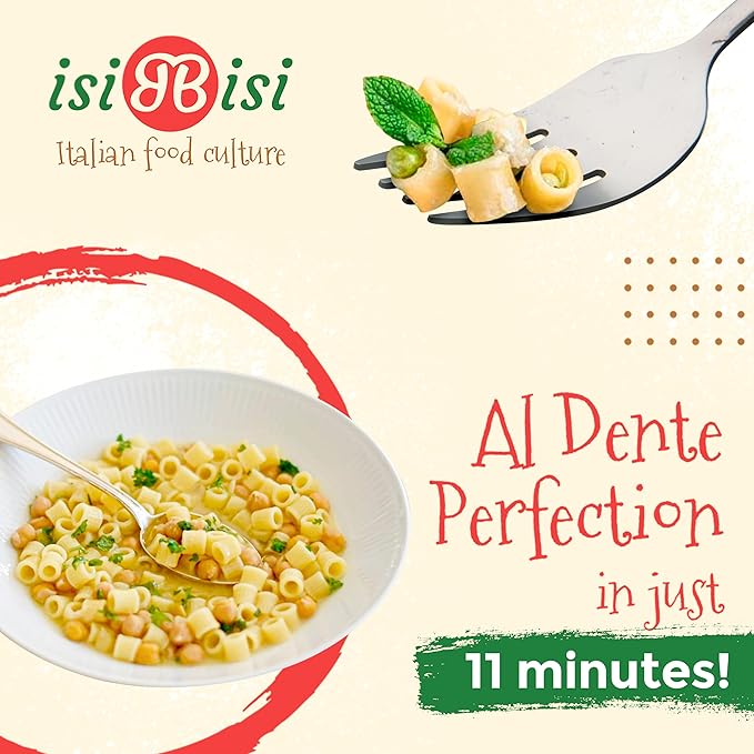 isiBisi Gluten-Free Tubetti Pasta 5-Pack - Artisanal Corn and Rice Noodles - Non GMO Vegan Made in Italy