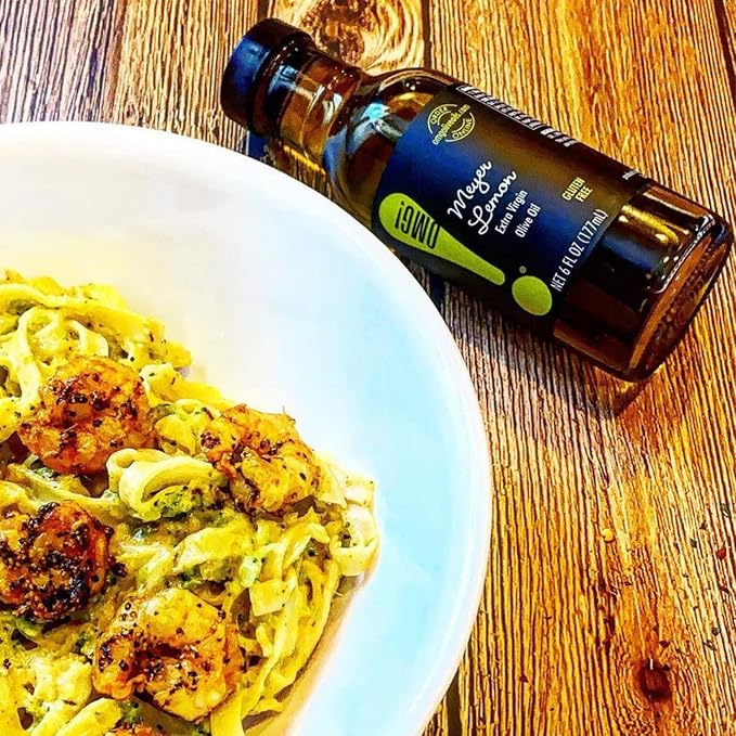 OMG! Gourmet Meyer Lemon Extra Virgin Olive Oil | As found in Pike Place Market (Delicious Perfect for breads veggies salads and marinades) 177ml/6oz