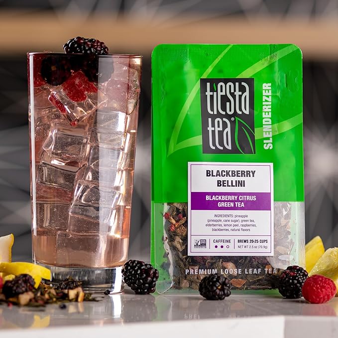 Tiesta Tea - Summer Mocktail Kit Loose Leaf Premium Gift Box 3 Pouches Caffeinated Make Hot &amp Iced Tea Set with Green White &amp Black Brews 25 Cups per Bag