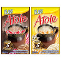 Klass Atole De Fecula de Maiz Variety Pack of 2 Chocolate-Vanilla Flavors with 24 Envelopes (12 Chocolate Sachets 12 Vanilla Sachets)