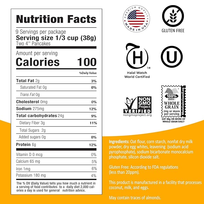 Oatmeal Pancake &amp Waffle Mix