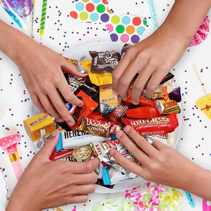 Bulk Assorted Chocolate Candy Variety Pack 5 Pound - 220 Pieces Individually Wrapped Mixed Chocolate Candies for Gifts Party Favors Office Snacks Candy Buffets and Holidays