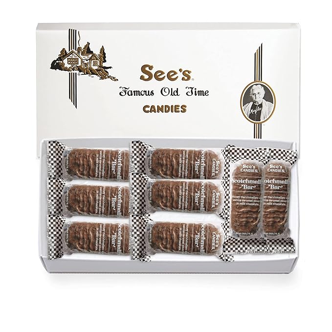 See's Candies 12 oz Milk Scotchmallow Bars (8 individually wrapped bars)