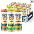 Freedom Fluid Yaupon Iced Tea – Refreshing &amp Slightly Sweet Organic Yaupon Tea – Variety 12 Pack (12 oz cans) – Antioxidant Rich Natural Caffeine Low Calorie Low Sugar Herbal Tea Drink