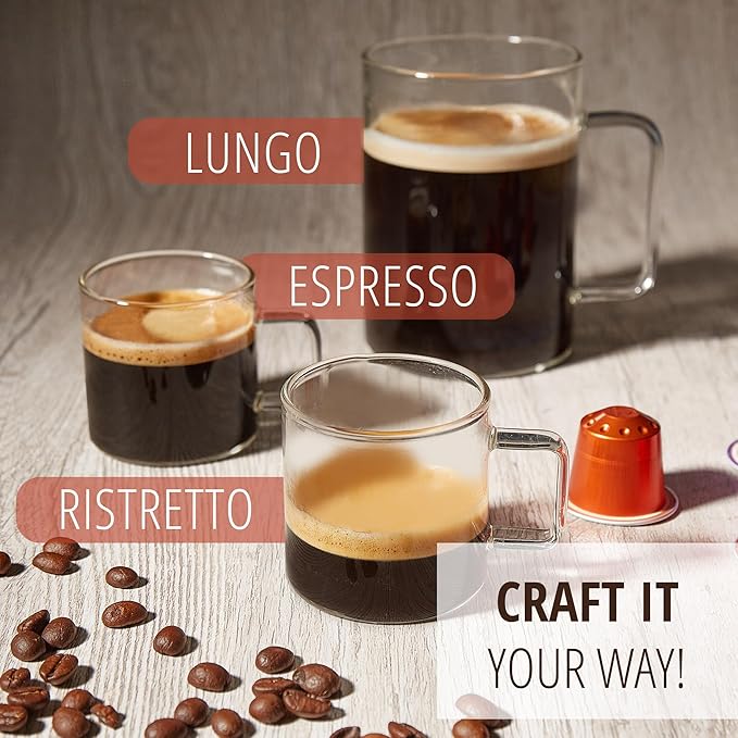 120 ct Espresso Intenso Variety Pack | Compatible with Nespresso Original Machines | Aluminum Coffee Pods | Intensity 10 11 12 | Like Dharkan Kazaar Palermo Italiano Capsules