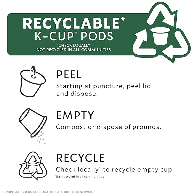 Starbucks Flavored K-Cup Coffee Pods — Caramel Crème for Keurig Brewers 10 Count (Pack of 6)
