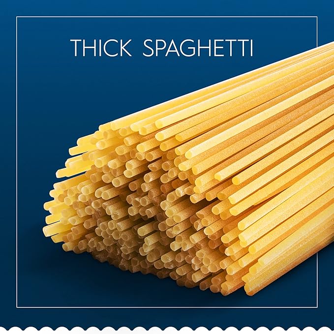 Barilla Thick Spaghetti Pasta 16 oz. Box (Pack of 20) - Non-GMO Made with Durum Wheat Semolina - Kosher Certified