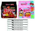 Samyang Spicy Chicken Noodles Carbo Combination by Antoto-K Pack of 10 With 5 T.B.T Premium Chopsticks (CARBO - ORIGINAL)