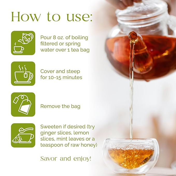 Organic Pharmacist Premium Soursop Tea Bags Graviola Leaf Tea Guanabana Teas Guyabano Herbal Tea Soursop Bitters Teas Shredded Ground Leaves 40 Count