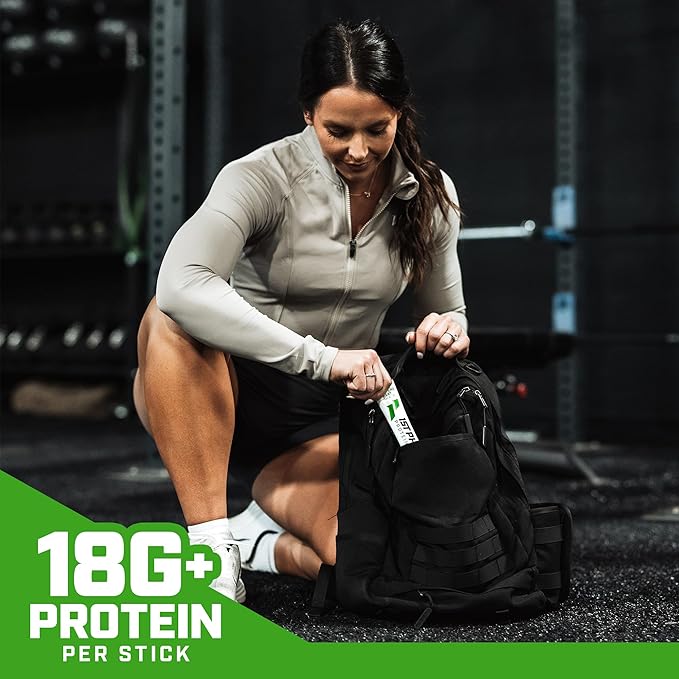 1st Phorm Meat Sticks Jalapeno Heat 18G Protein per Serving USA Raised Lean Beef High Protein Snacks Gluten Free No Msg or Nitrates Individually Wrapped 15 Count