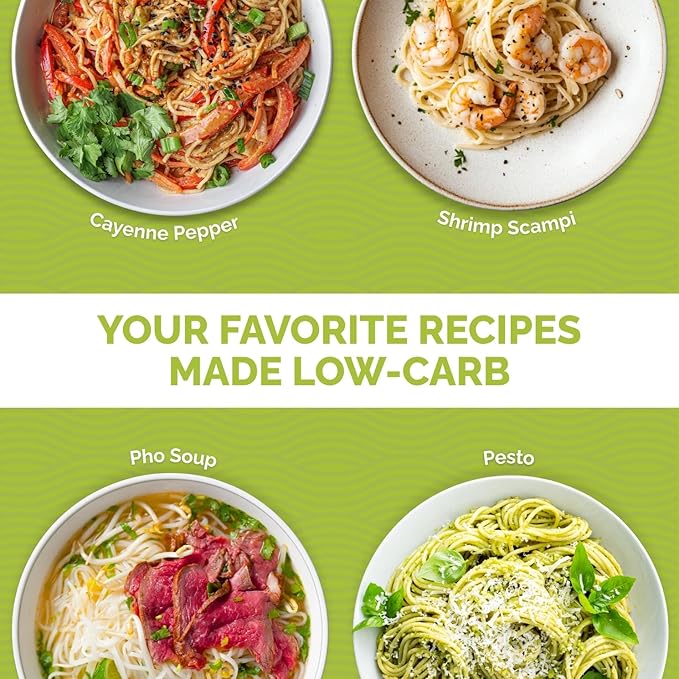 Palmini Low Carb Angel Hair | 4g of Carbs | As Seen On Shark Tank (12 Ounce Pouch (Pack of 6))