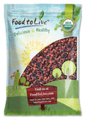 Food to Live - Organic Yummy Berries Mix 8 Pounds - A Blend of Non-GMO Dried Cranberries Blueberries Cherries Goji Berries Vegan
