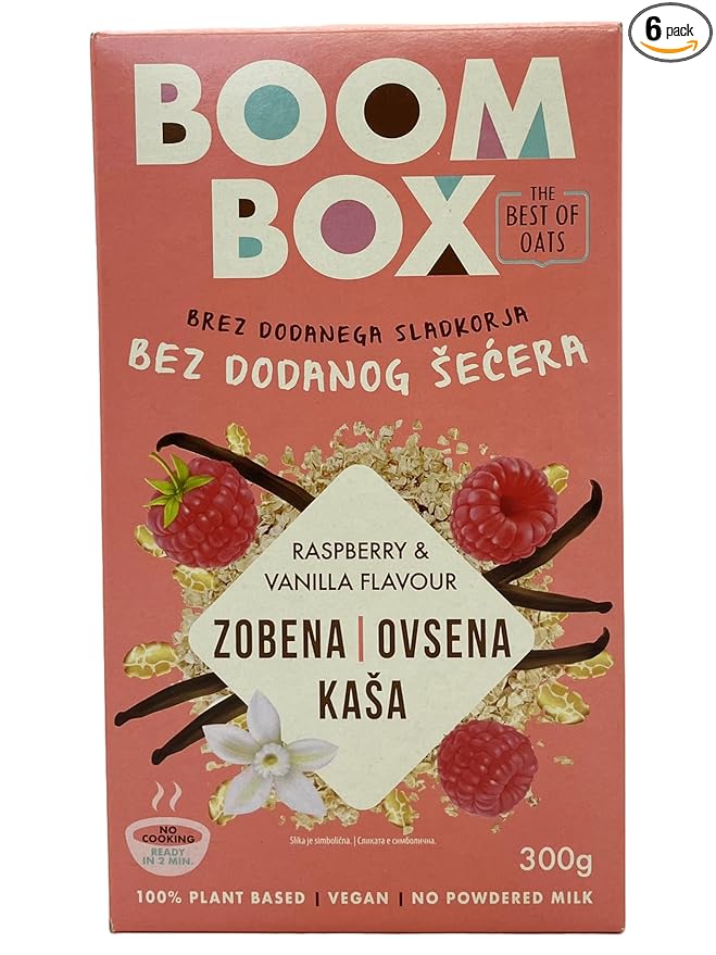 BOOM BOX High Protein Chocolate Oat Granola - 300g Energizing and Indulgent Breakfast (300G Vanilla)