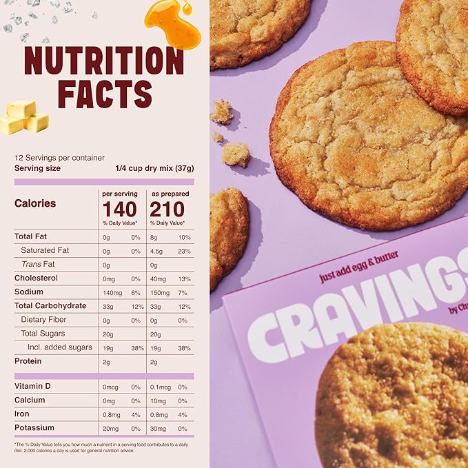 Cravings by Chrissy Teigen Miso Snickerdoodle Cookie Mix - Makes 12 4-inch Soft &amp Chewy Cookies Easy Cookie Mix (Pack of 3)