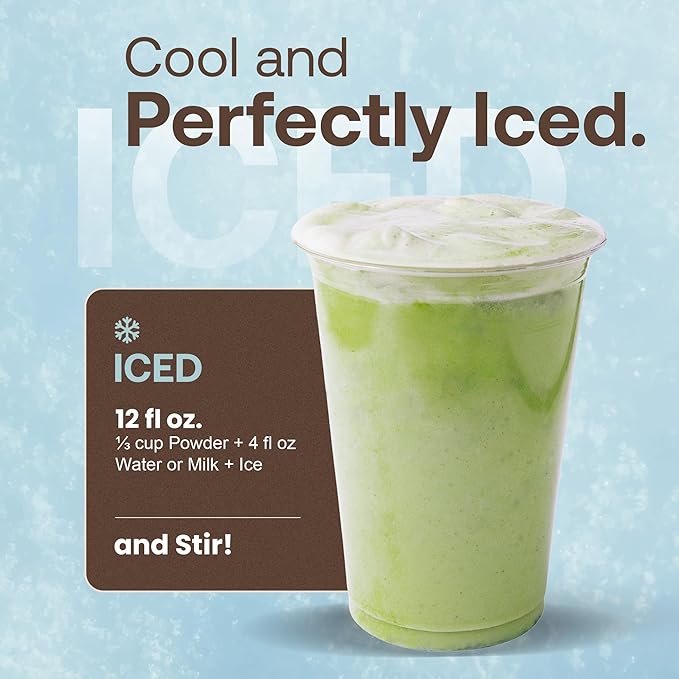 Dr. Smoothie Café Essentials Matcha Green Tea Latte – No Artificial Colors Flavors or Sweeteners – Shelf Stable – 51mg of Caffeine – Great for Hot Iced &amp Frozen Frappes (3.5 lb Bag 30 Serving
