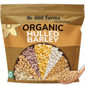 Be Still Farms Organic Hulled Barley Grain (4.8lb) - Whole Barley Groat Seed Bulk - Great for Soup Flour Cereal Home Brewing Grinding - High in Fiber | USDA Certified | Vegan | Non-GMO