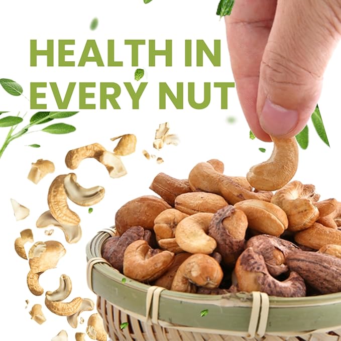 Sano Nuts 50LB Whole Raw Cashews - West African Origin Raw Unsalted Cashews Nuts - Fresh &amp Unroasted Cashews - 100% Natural Grown Kosher Vegan - 50 Pounds of Raw Cashew Pieces - Vacuum Pack