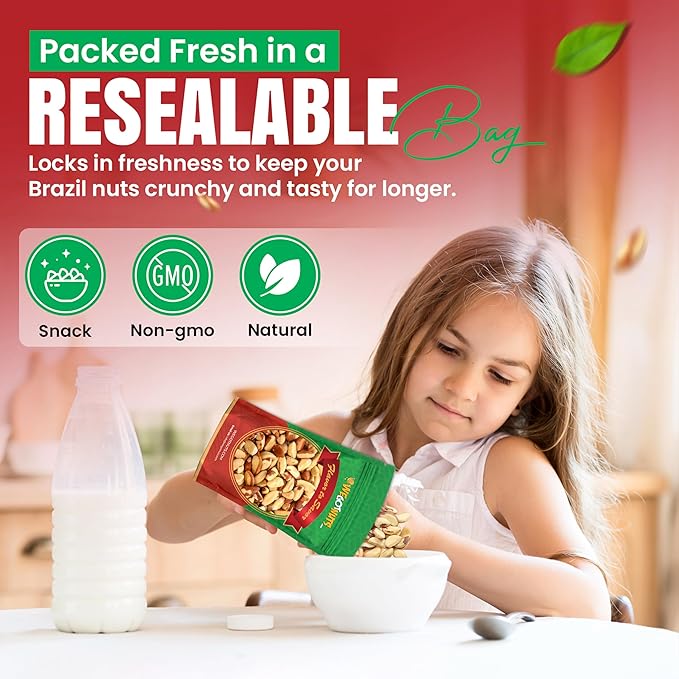 We Got Nuts Whole Brazil Nuts - 3 Pounds Shelled Raw Natural No Preservatives Added Non-GMO NO PPO 100% Natural