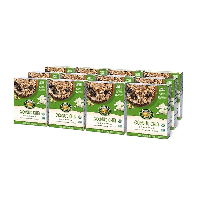 Nature's Path Organic Coconut Chia Granola 12.34 oz (Pack of 12) Non-GMO