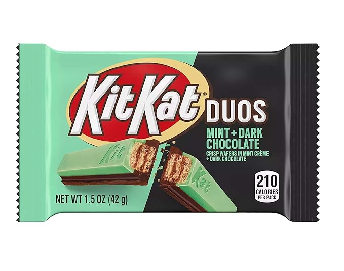 Hershey's KitKat 6 Bars Variety Assortment Mix Bundle Pack Chocolate Candy Singles - Milk - Dark- Mint - Mocha - Strawberry - Blueberry Muffin 1.5 ounces