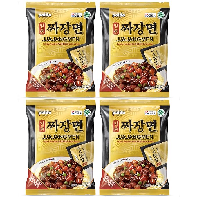 Paldo Jjajang Ramen 7.05 Ounce (Pack of 4)