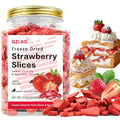 QZLGD Freeze Dried Strawberries Sliced 10.93oz/310g frozen strawberries fruit snacks for Kids or Adults For Garnishing Cocktails Cake Decoration Baking Fruit Sorbet