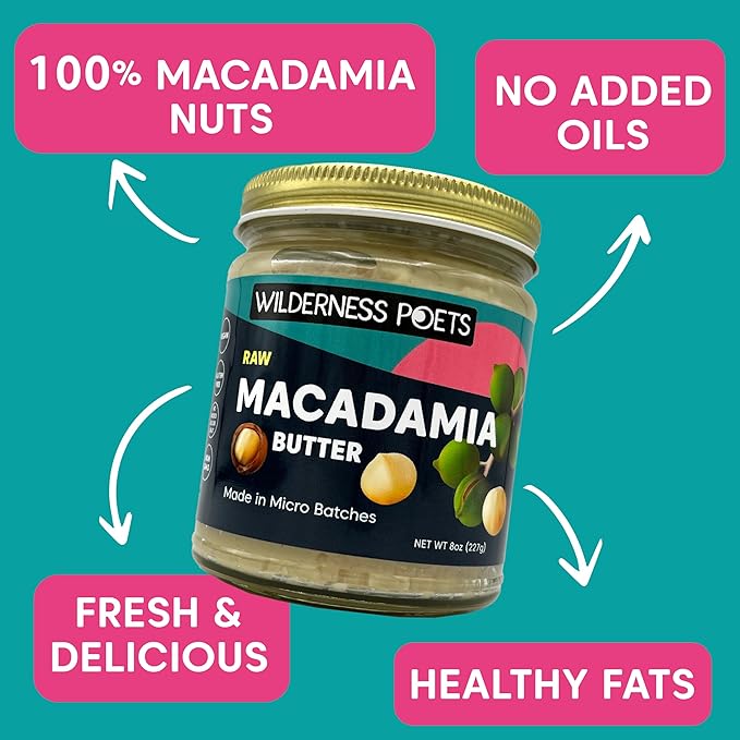 Wilderness Poets Raw Macadamia Butter (640 Ounce - 40 Pound - 5 Gallon)