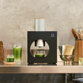 Matcha Maker Starter Kit/Sumi Black - an innovative at-home Matcha Machine that produces freshly ground matcha from organic Japanese tea leaves (Black)