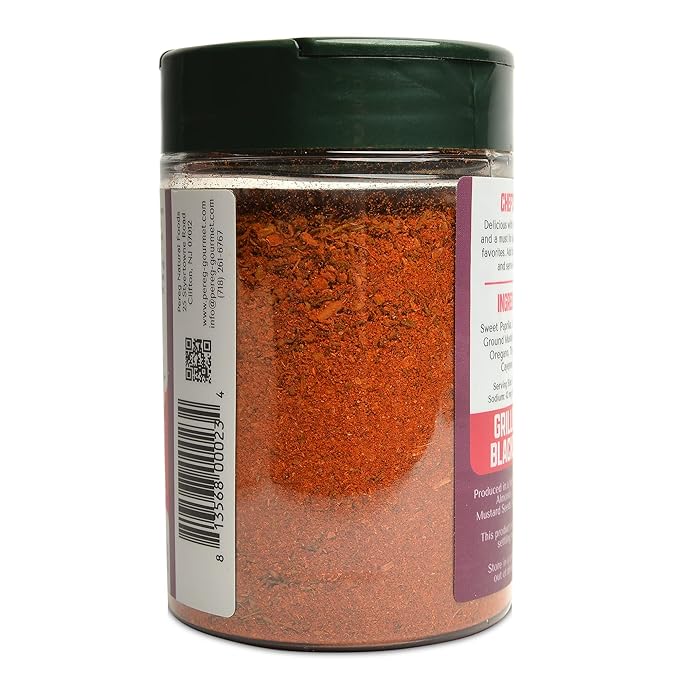 Pereg Cajun Spice Seasoning (4.25 Oz x 6 Pack) - Gourmet Spice Blend - Creole Blackening Rub - Ideal for Chicken Seafood Meat &amp Lamb - Non-GMO All Natural Gluten-Free