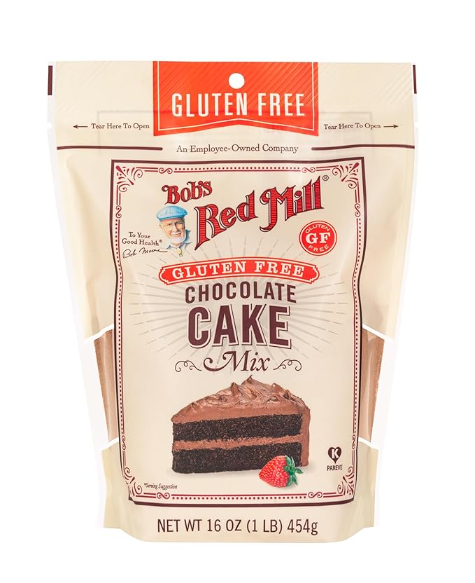 Bob's Red Mill Gluten Free Chocolate Cake Mix 16oz (Pack of 4) - Gluten Free Kosher