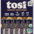 Tosi Cashew Coconut and Dark Chocolate Peanut Protein Bars Combo Plant Based with Nuts Gluten-Free Crunchy Snacks Vegan Organic Flax &amp Chia Seeds Soy-Free Omega 3s 6G/8G Protein 1 oz 12-