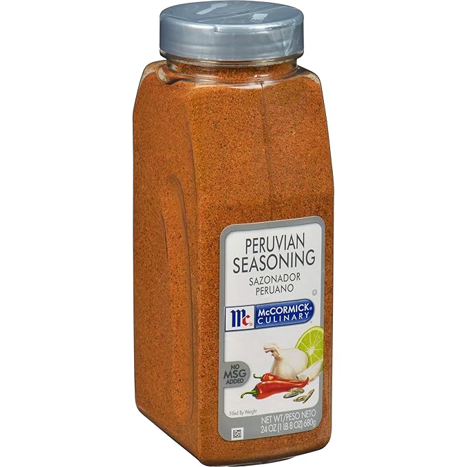 McCormick Culinary Peruvian Seasoning 24 oz - One 24 Ounce Container Peruvian Spices Perfect for Seasoning on Lamb Chicken Bowls Plantains Roasted Vegetables and More
