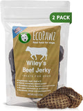 Wiley's Beef Jerky Pet Treats Grain Free All-Natural Human Grade Made in The USA (Beef 2-Pack 4 oz. Bags)