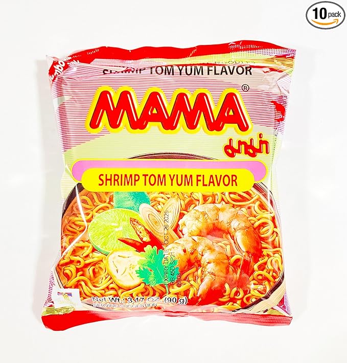 Instant NoodlesShrimp Tom Yum Flavor Instant Noodles 3.17 oz 90g10 Packs