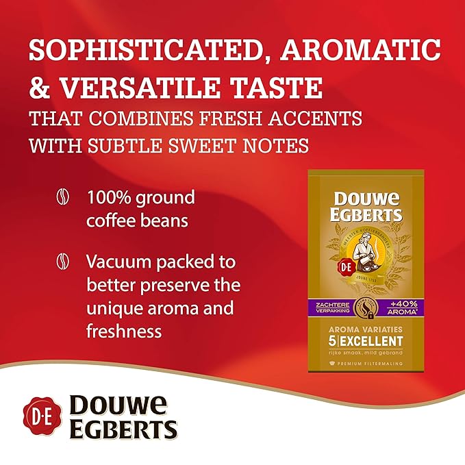 Douwe Egberts Ground Coffee Excellent Aroma 8.8 Ounce