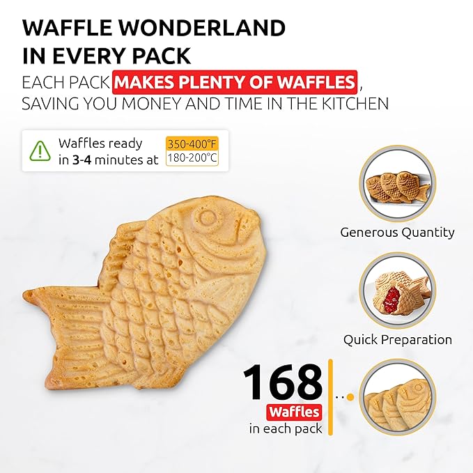 OldSoul Professional Taiyaki Waffle Mix | GLUTEN FREE &amp VEGAN | Crispy | Vanilla Flavor | 10 Lbs | 168 Waffles (10 Lbs Gluten Free &amp Vegan)