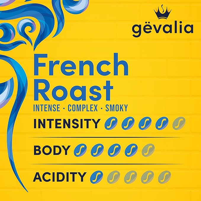 Gevalia French Roast Ground Coffee (27.6 oz Canister) (Pack of 2)