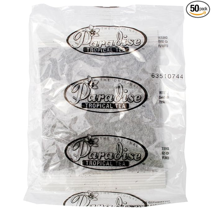 Paradise Tropical Tea Original Tea 1-Ounce Filter Packs (Pack of 50)