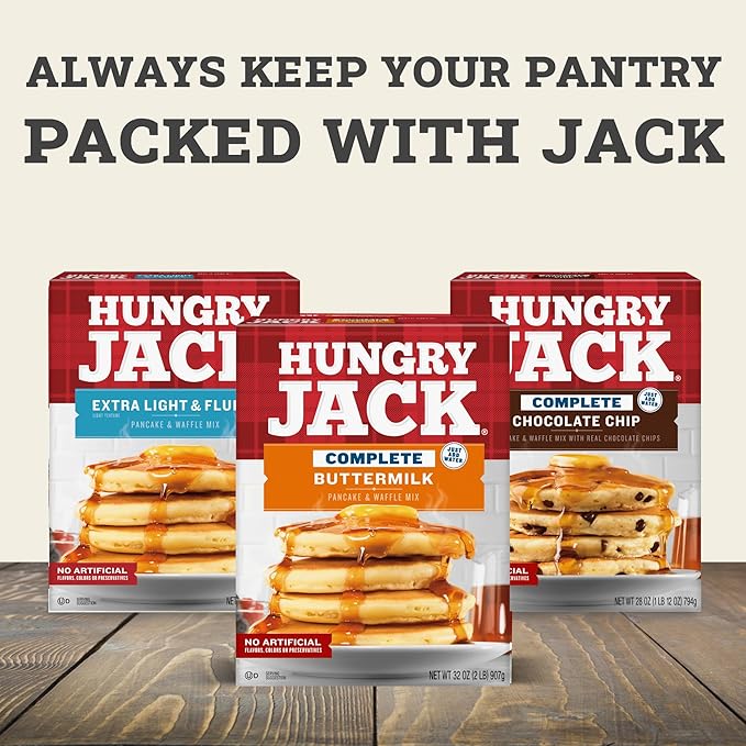 Hungry Jack Original Pancake and Waffle Mix 32 Ounce (Pack of 6)