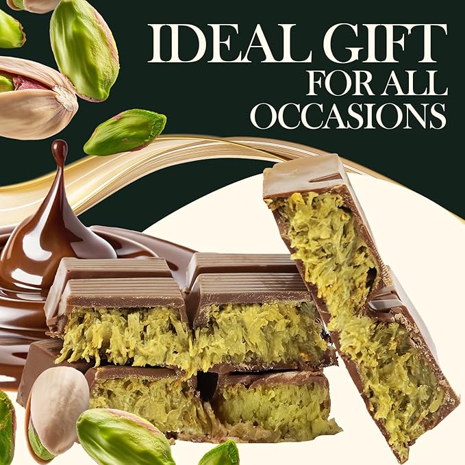 Dubai Chocolate Bar Pistachio Chocolate Knafeh Bar (7 Oz Pistachio)