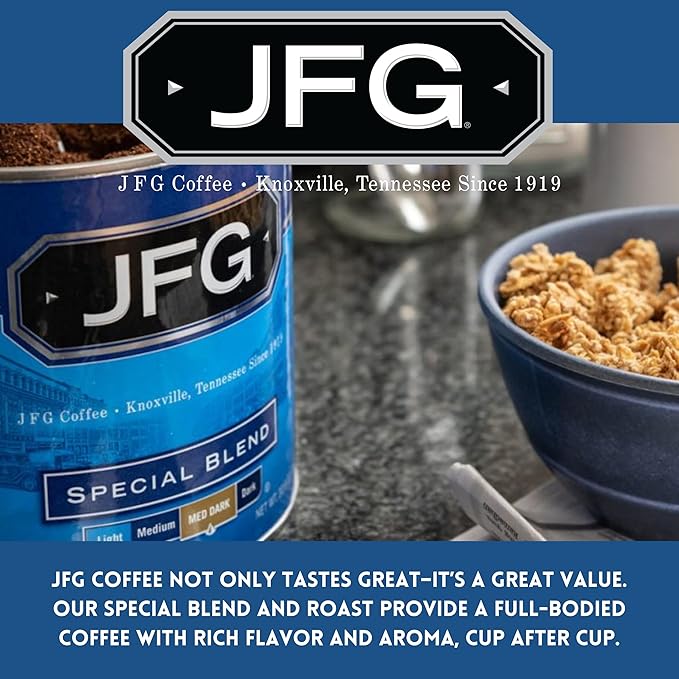 JFG Special Blend Medium-Dark Roast Ground Coffee 11.5oz Bag (Pack of 12)